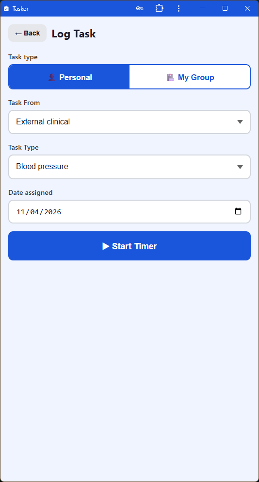 Tasker - Helping you analyse your admin workload
